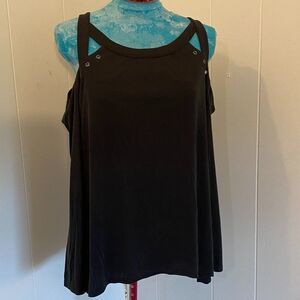 Off The Shoulder Boho long Sleeve Scoop Neck Top Women Size XL